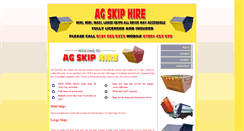 Desktop Screenshot of ag-skiphire.co.uk